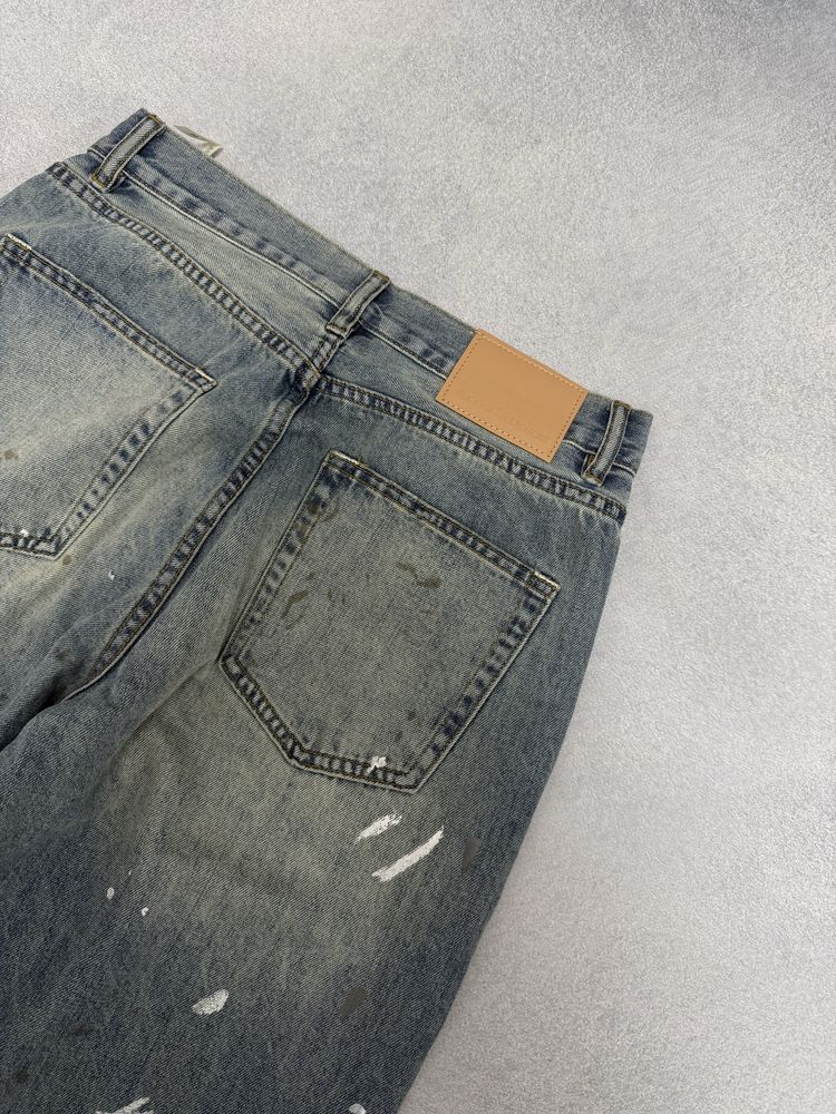 Штаны Джинсы Acne Studios Blue Painted jeans M L nofaith jaded balenci