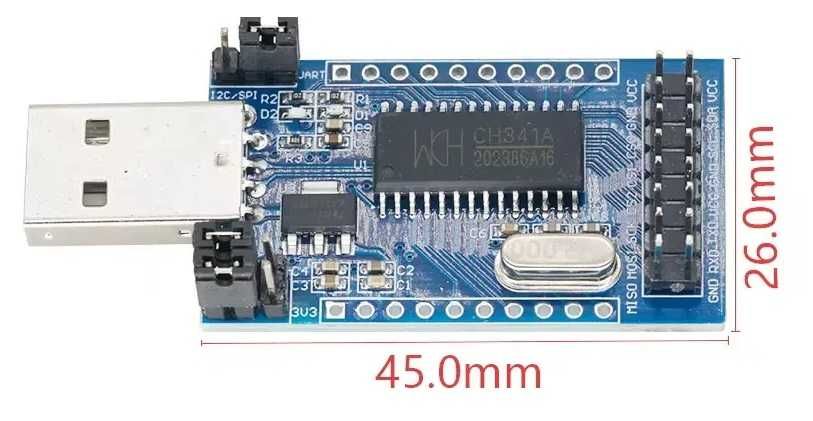 Программатор USB в UART, CH341A