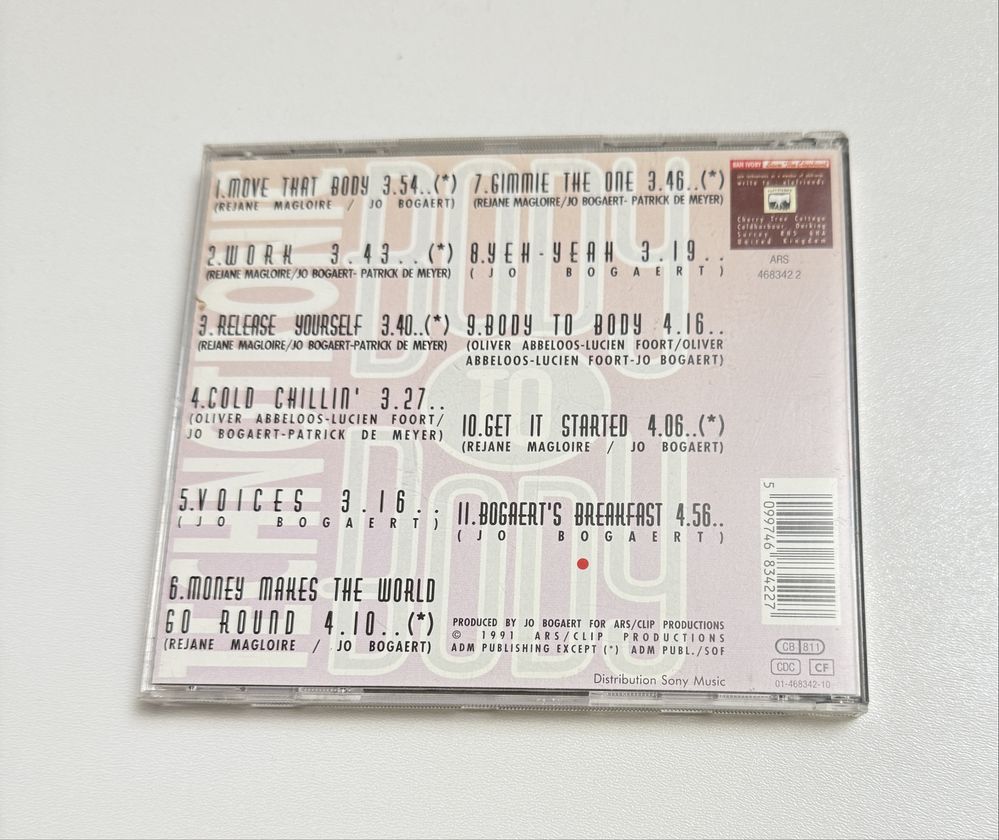 Technotronic Body to body cd 1991