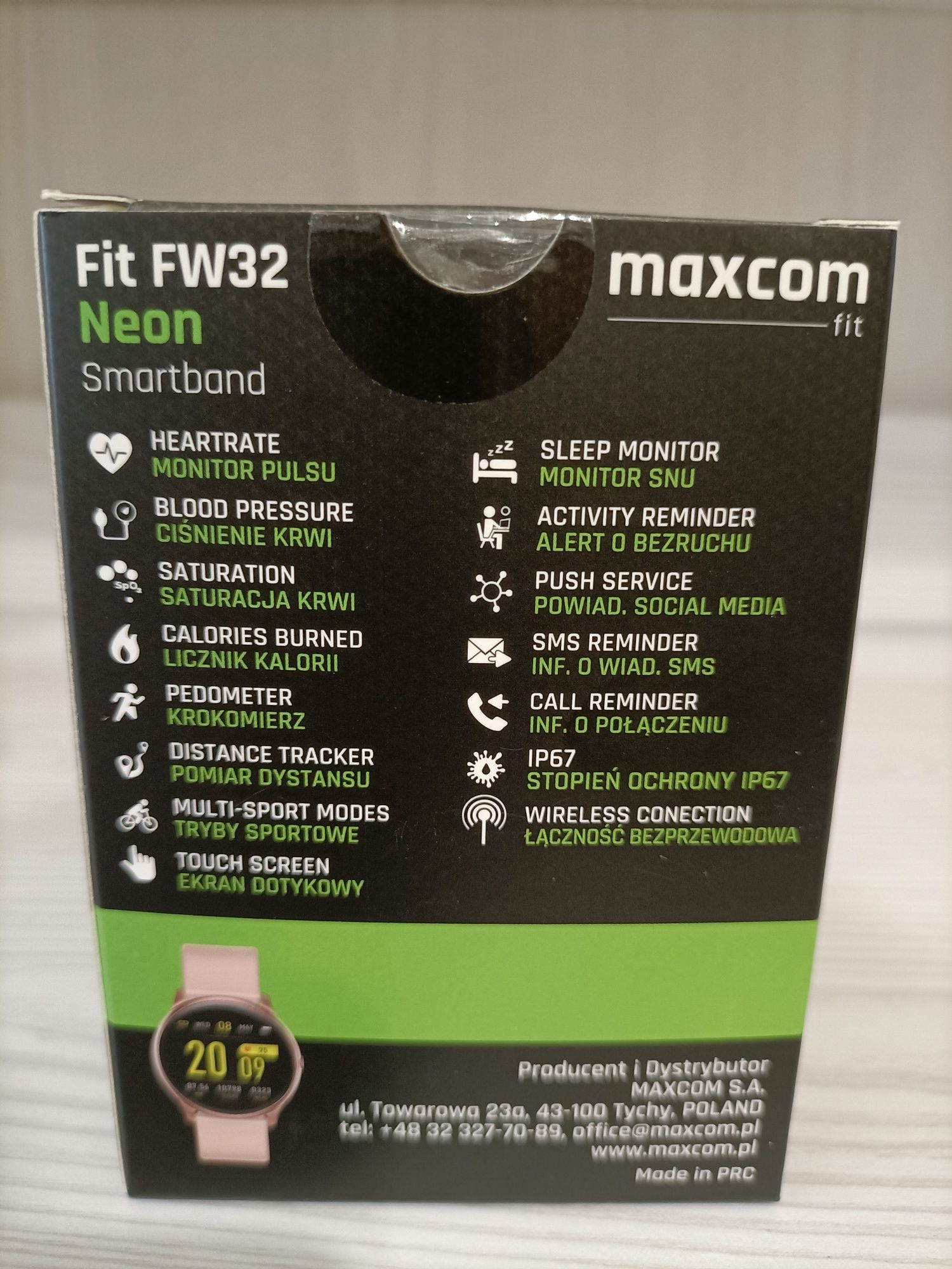 Smartband maxcom fit FW32 Neon