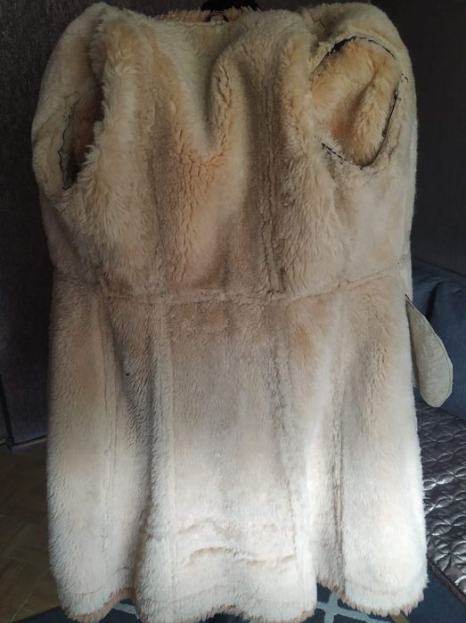 Nowy skórzany kożuch