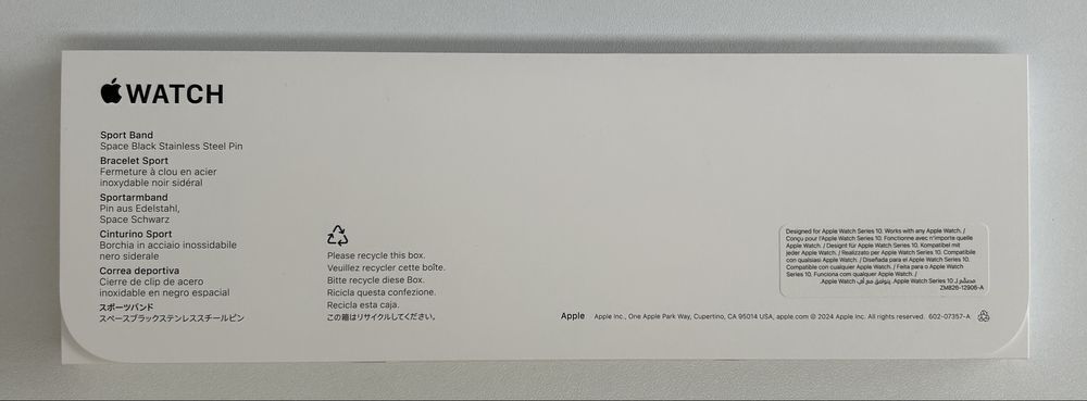 Bracelete apple watch original preta