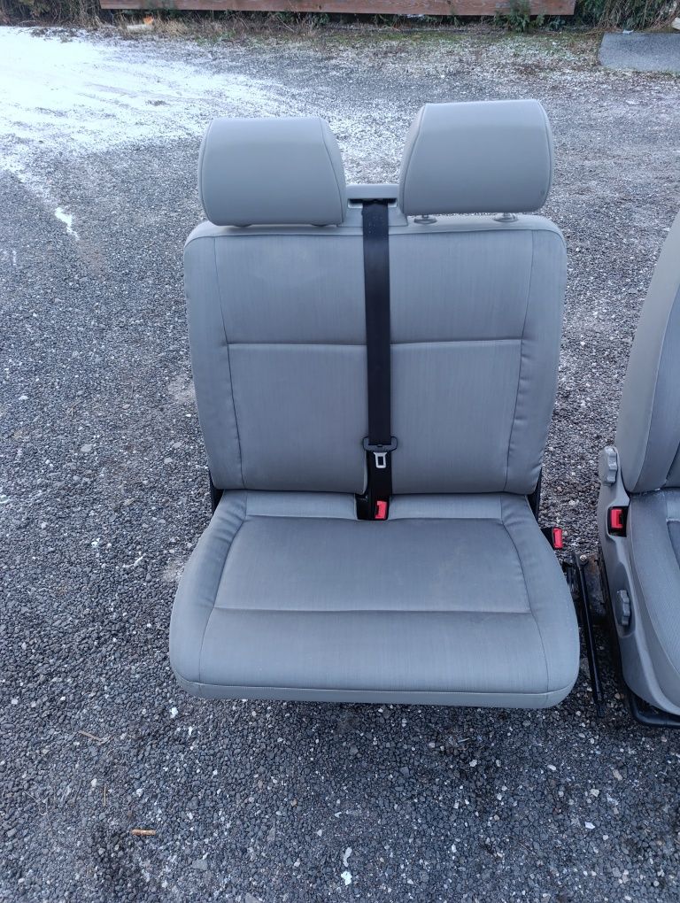 Dwojak przód kanapa pasażera fotel prawy  VW T5 Lift T6 jak nowa