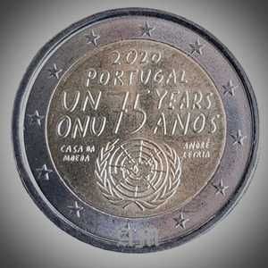 Portugal - Moeda 2€ 75 anos da ONU - BNC