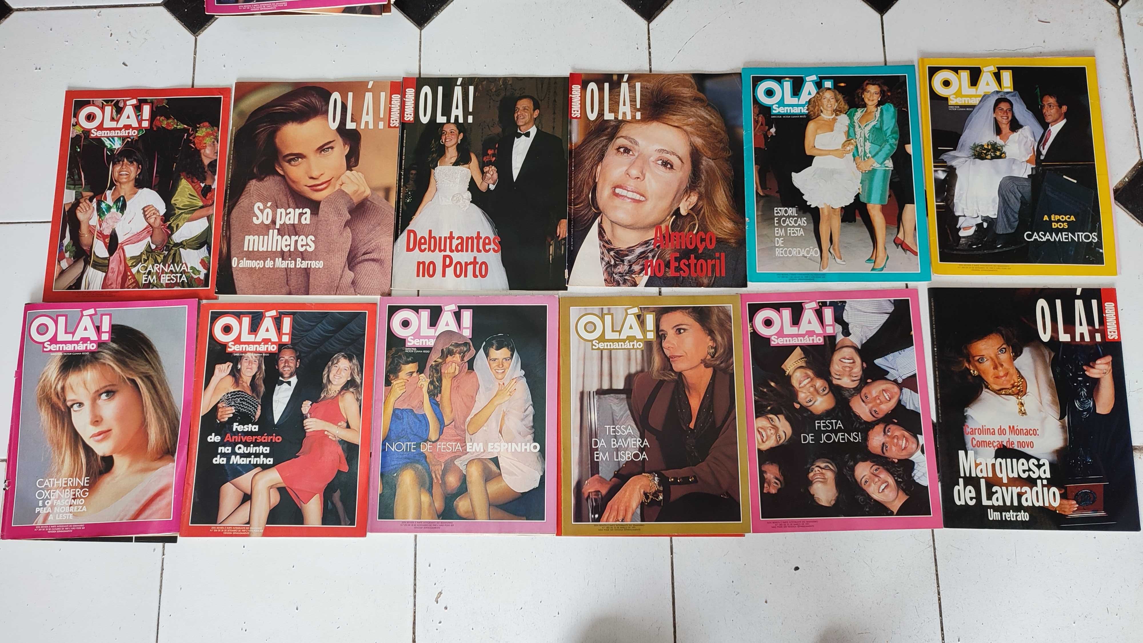 Lote1 - 60 revistas Olá Tema Sociedade - Anos 90