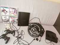 Ps 3 plus kierownica i pedały 2 pady i gry PS3  FIFA, monopoly
