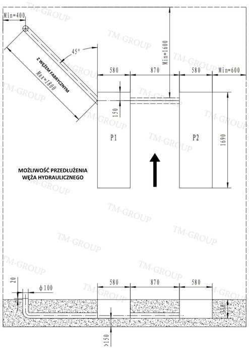 Podnośnik Nożycowy Podposadzkowy Podprogowy Warsztatowy 3,5 T 2,13 M