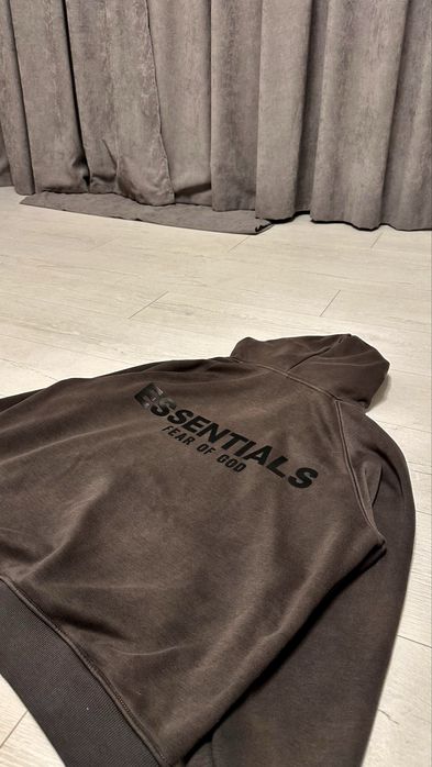 Худі ESSENTIALS Fear Of God opium drip худи кофта зипка зип эссеншиал