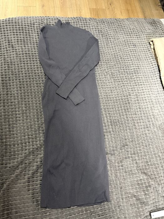 Вʼязане плаття максі сірого кольору h&m у розмірі м