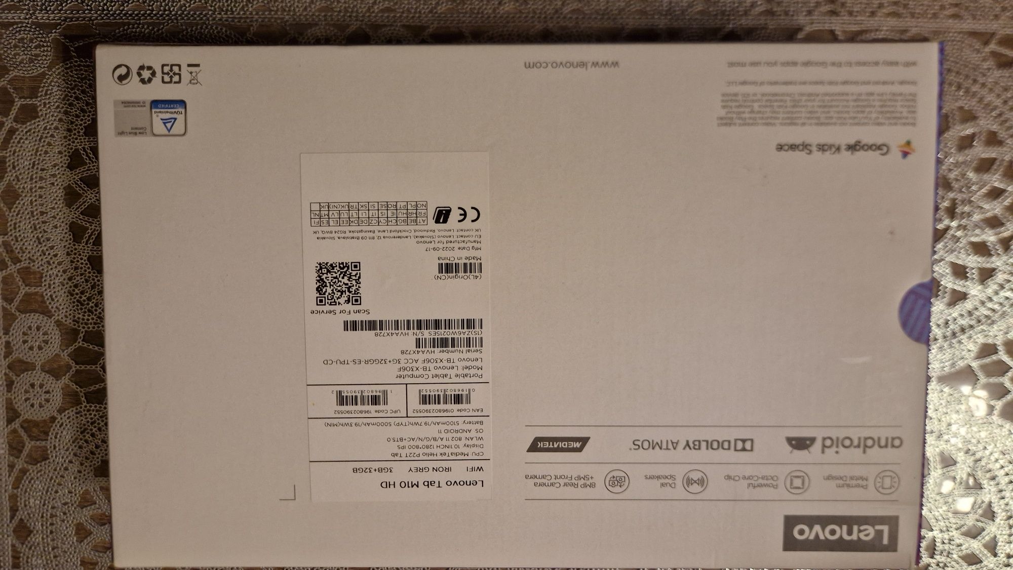 Tablet Lenovo Tab M10 HD (2. gen) 10.1" – 3/32 GB, Wi-Fi + pokrowiec