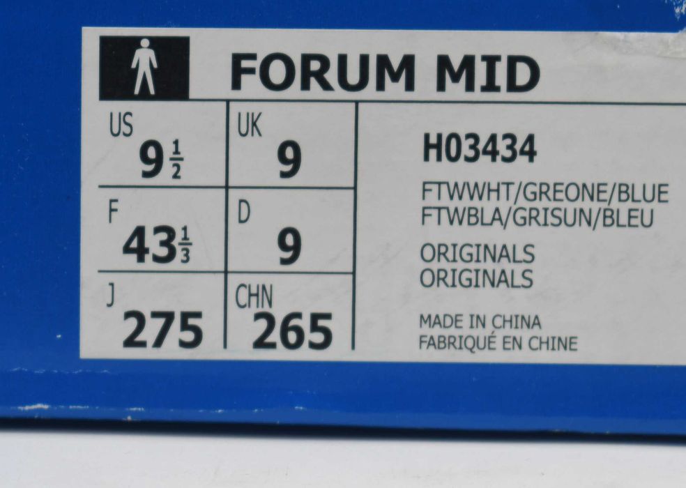 Nowe adidas Originals Forum Mid Cloud H03434 roz. 43 1/3