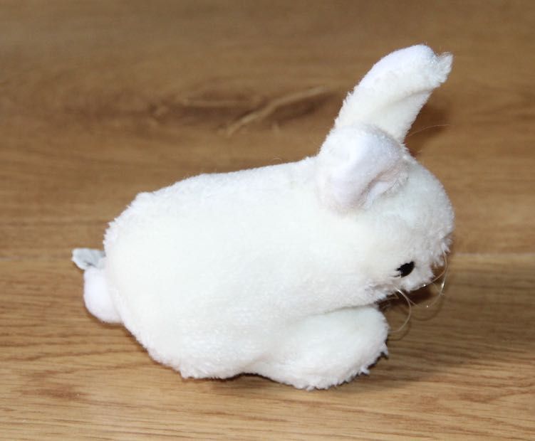 biały królik króliczek maskotka pluszak misiu miś misiek