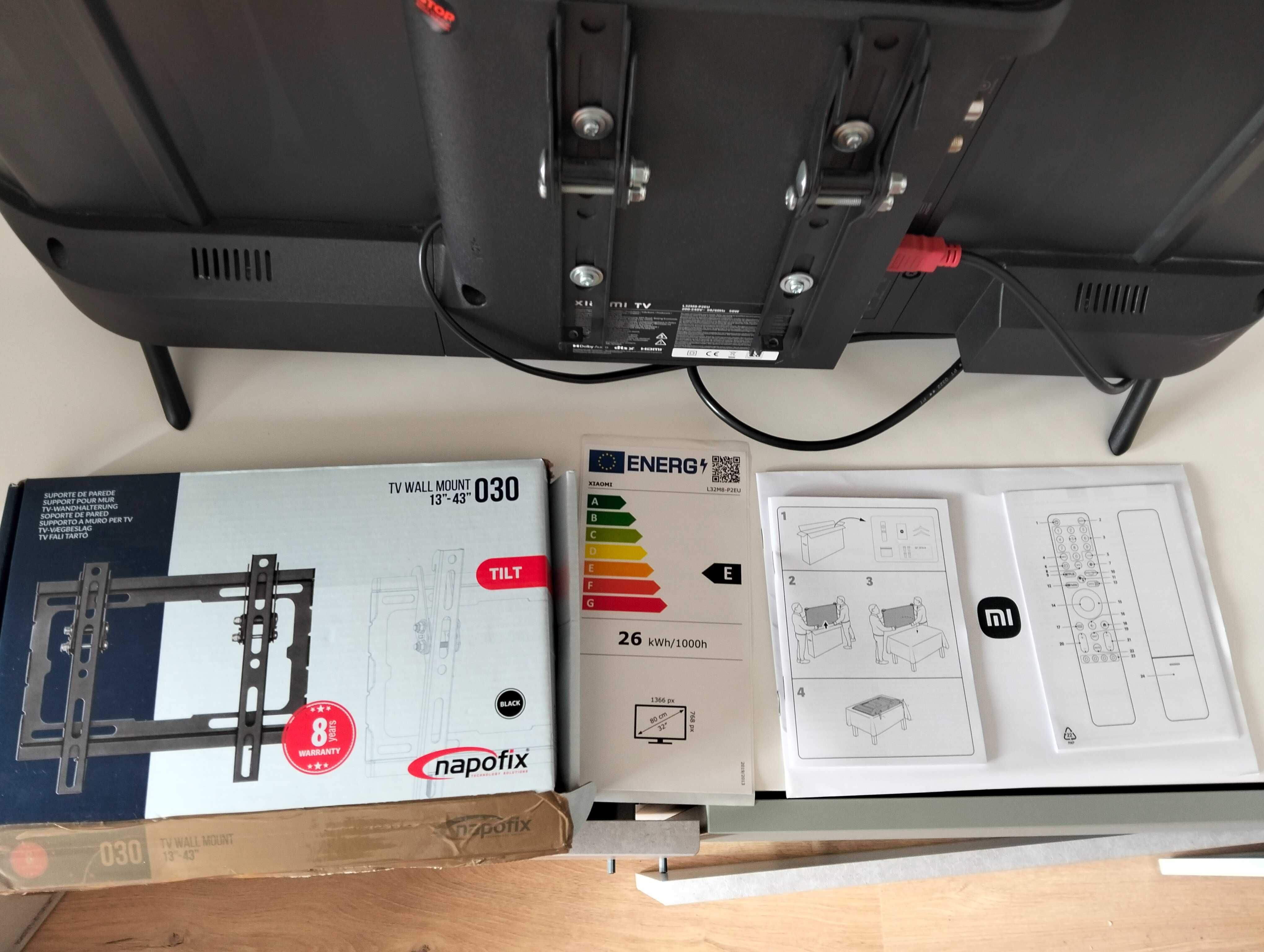 Xiaomi Smart TV A 2025 HD 32'' + Suporte de Parede (Opcional)