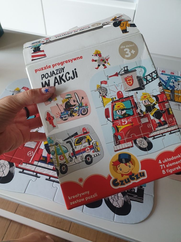 Czuczu puzzle pojazdy w akcji 71 elementów progresywne