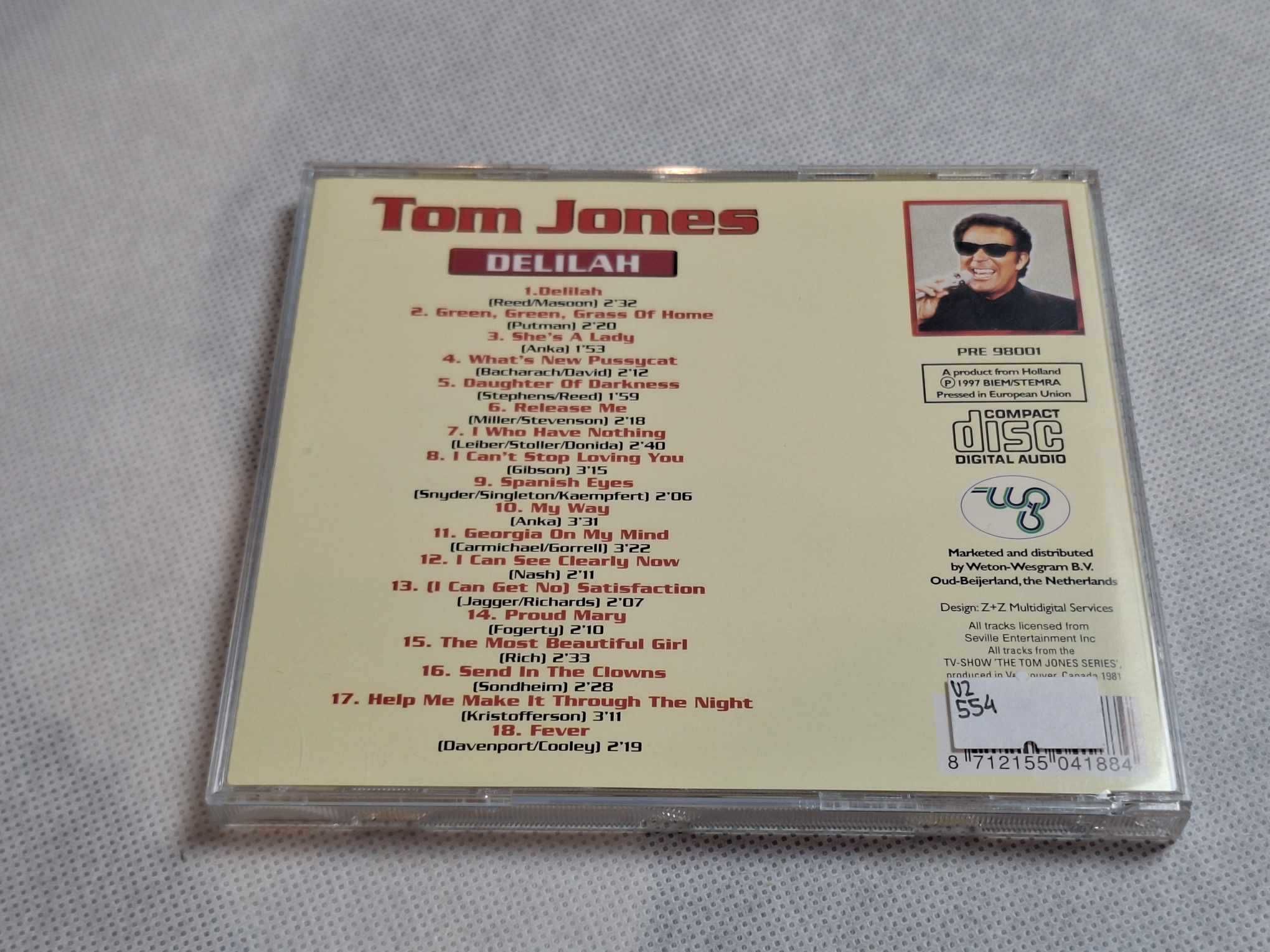 Album CD Tom Jones – Delilah Warszawa