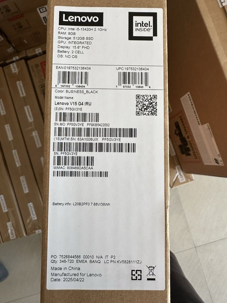 Ноутбук Lenovo V15 G4 IRU