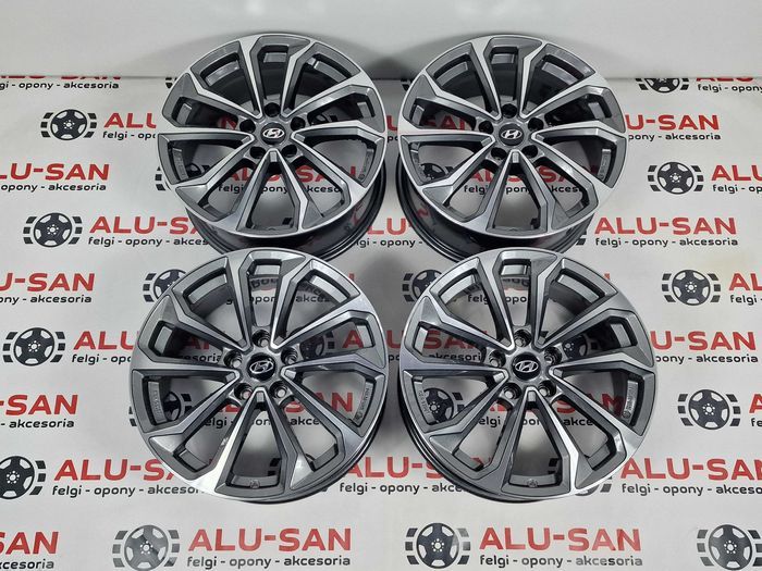 NOWE alufelgi HYUNDAI 18''5x114,3:Elantra I30 I40 Tucson Grafit Pol