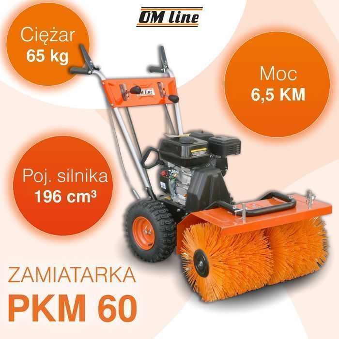 Oleo-Mac Om Line Pkm 60 Zamiatarka Odśnieżarka Odśnieżarki Spalinowa