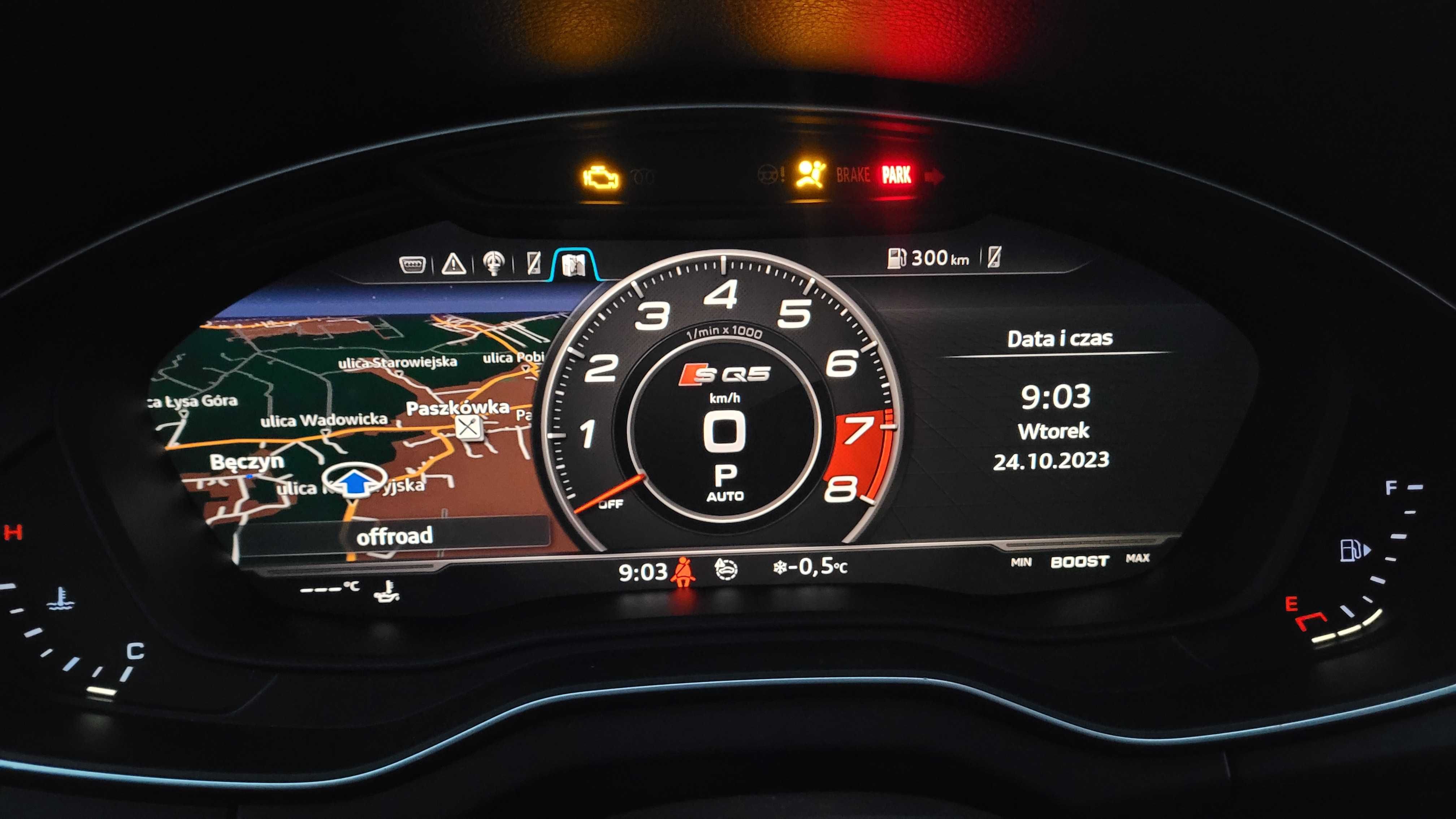 Audi A3 A4 A5 Q5 Q7 licznik Sport LAYOUT