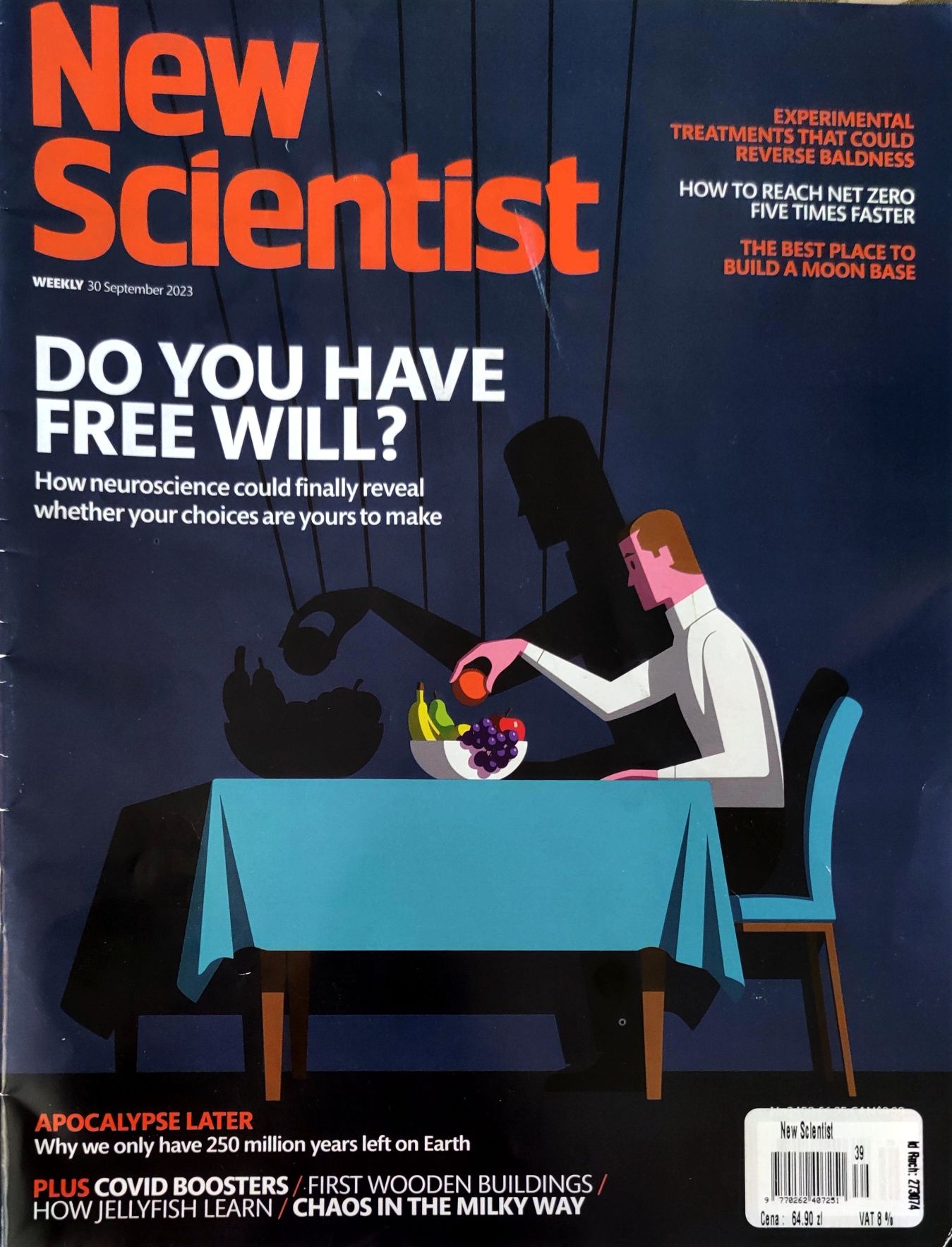 New Scientist czy mamy wolną wolę? Łysienie, zmiana klimatu, nauka