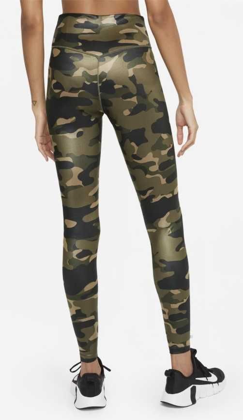 NIKE камуфляжные леггинсы Dri-FIT One Camo Women's Mid-Rise Tights