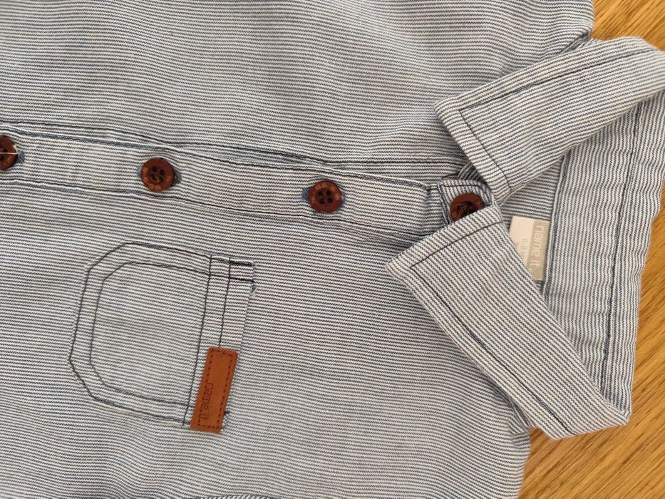 Zestaw 2szt- koszule 74 koszula niemowlęca chłopięca bawełniana