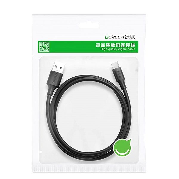 Ugreen kabel przewód USB - USB Typ C 480 Mbps 3 A 1,5 m czarny (US287,