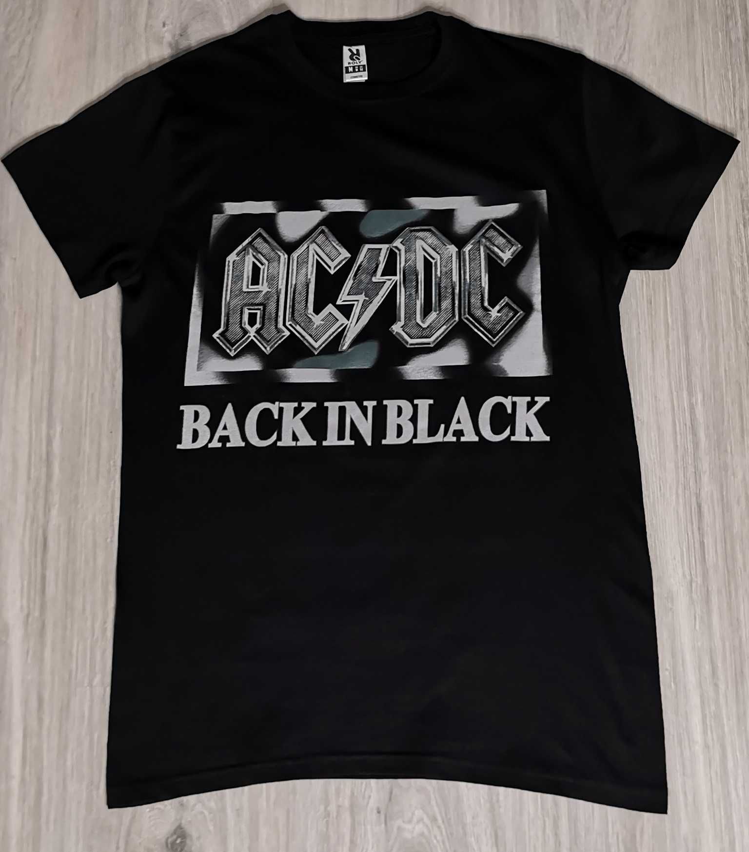 T-shirt koszulka zespół ACDC black in Brian Johnson unisex rozmiar S/M