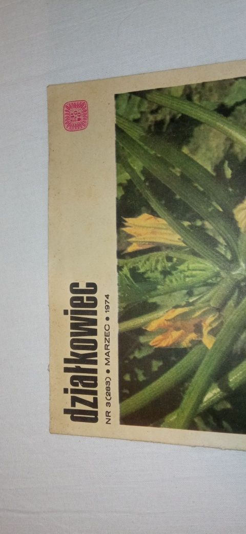 Działkowiec 1974 nr 3 czasopismo ogrodnicze