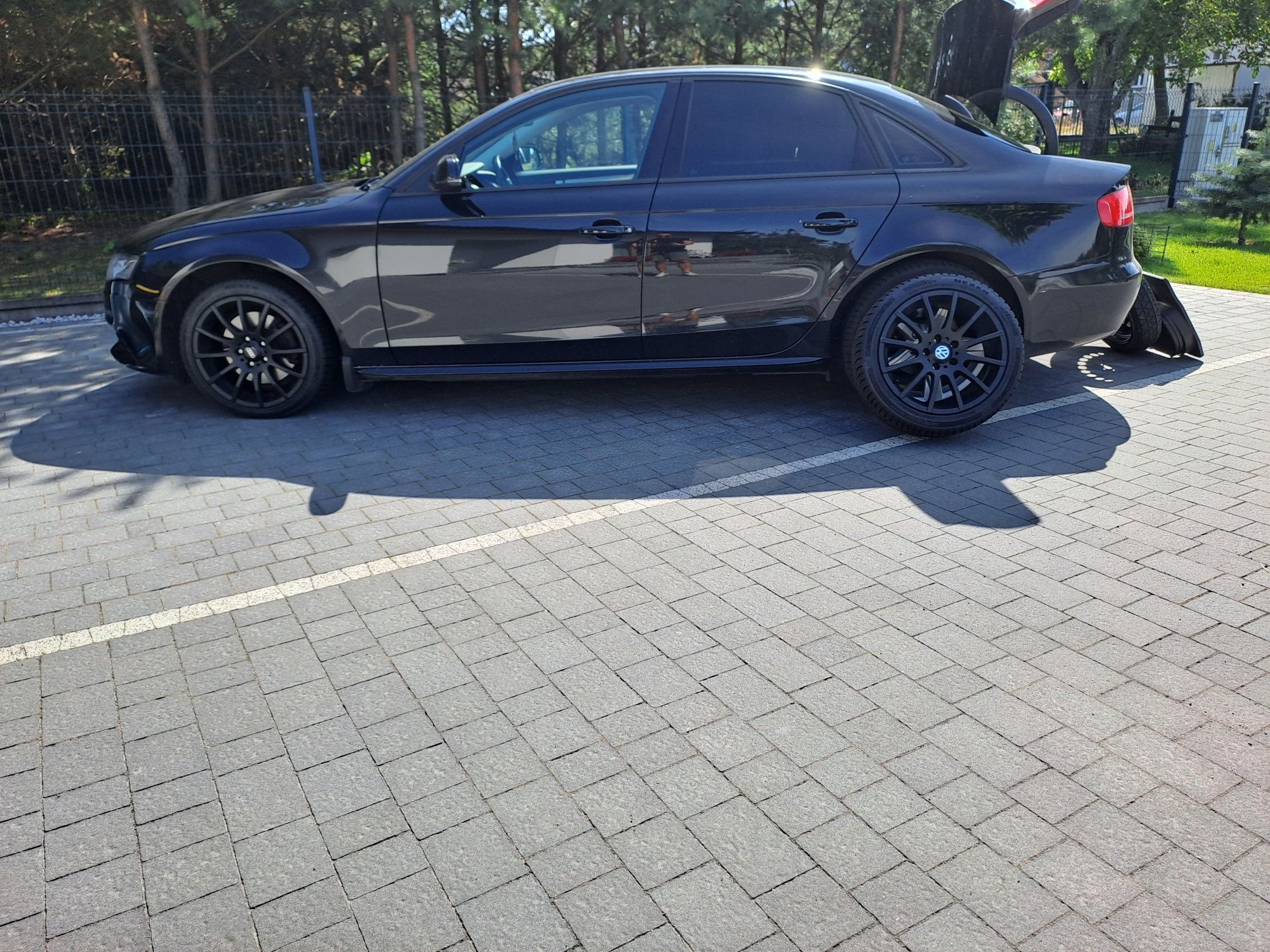 5x112 17,  roczne opony, alu, vw golf, audi, czarne