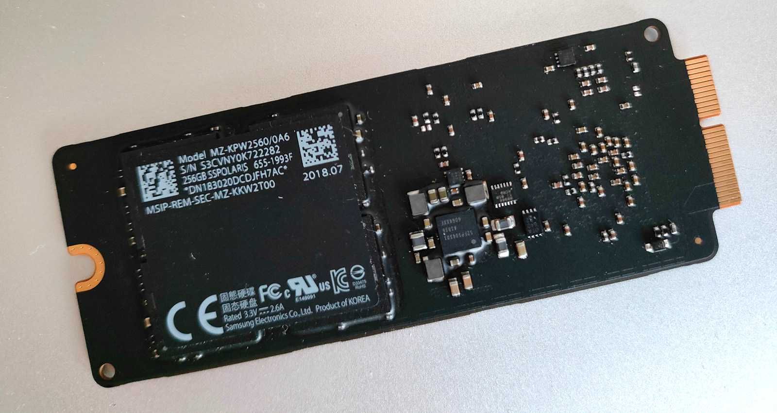 Dysk Apple SSD 256 GB PCI-e