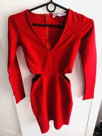 Czerwona sukienka sugarfree zara laurella