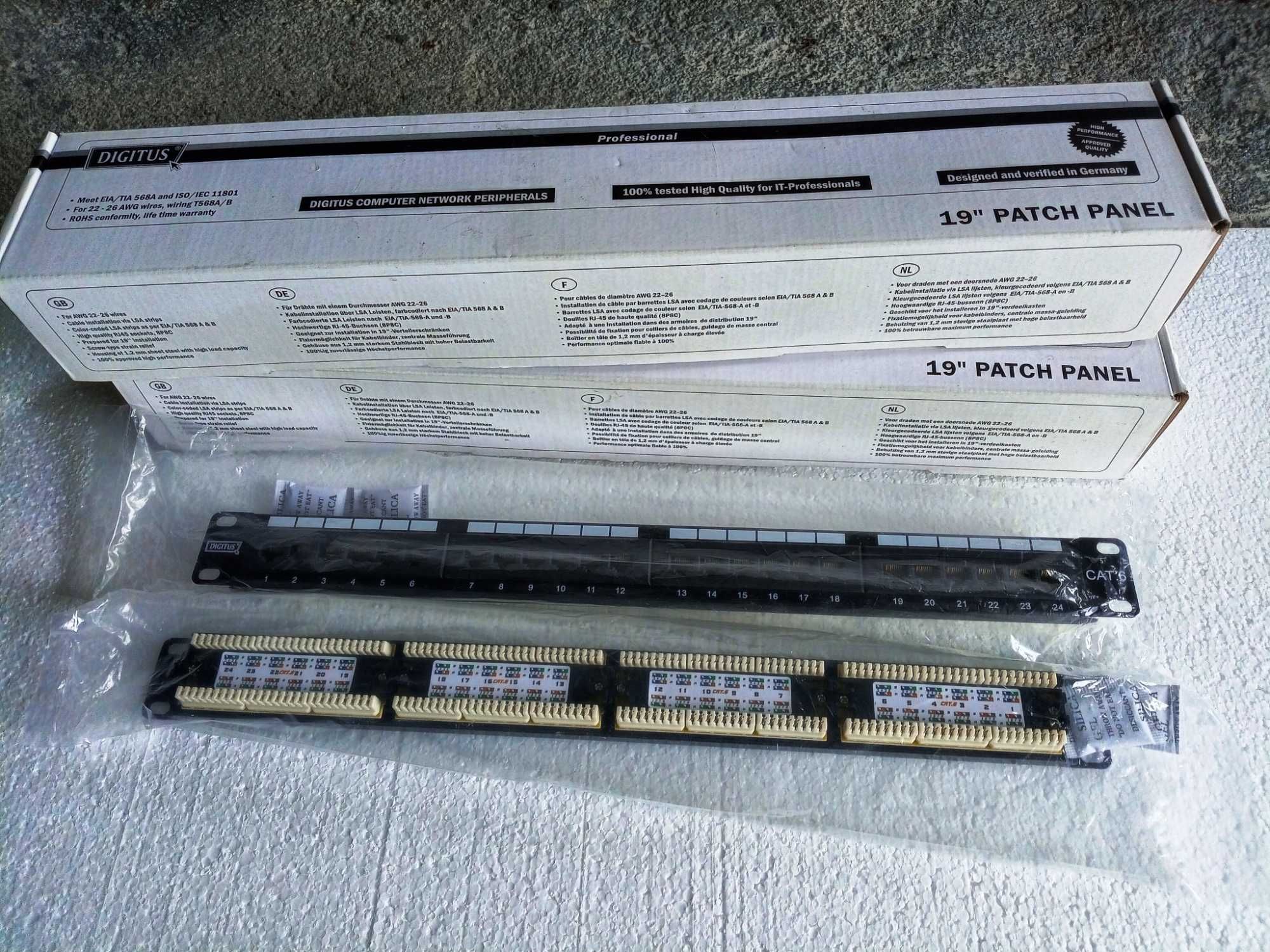 Rack RJ45 com 24 saídas