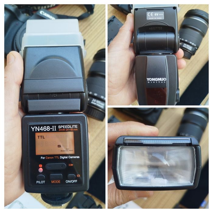 Canon 6d Mark II 24-105mm STM flash YN468-II