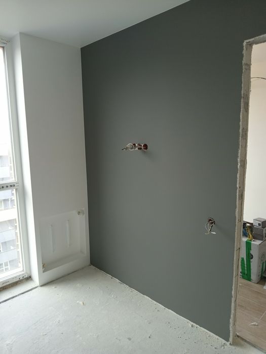 Фарбування стін та стель, малярні роботи, покраска, поклейка обоїв