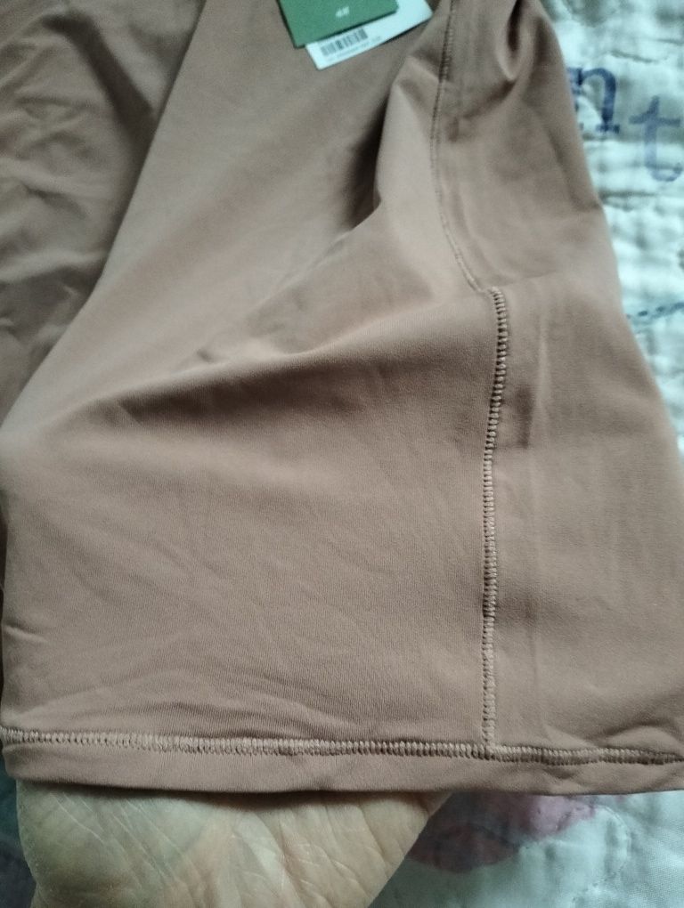 H&M mama getry, spodenki cieliste, rozciągliwe jak rajtki, r. S/36