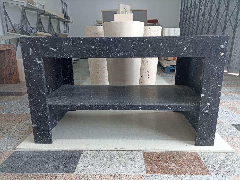 Aparador em Pedra Mármore Compacto Negro Marquina