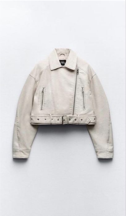 Куртка Zara шкіряна косуха