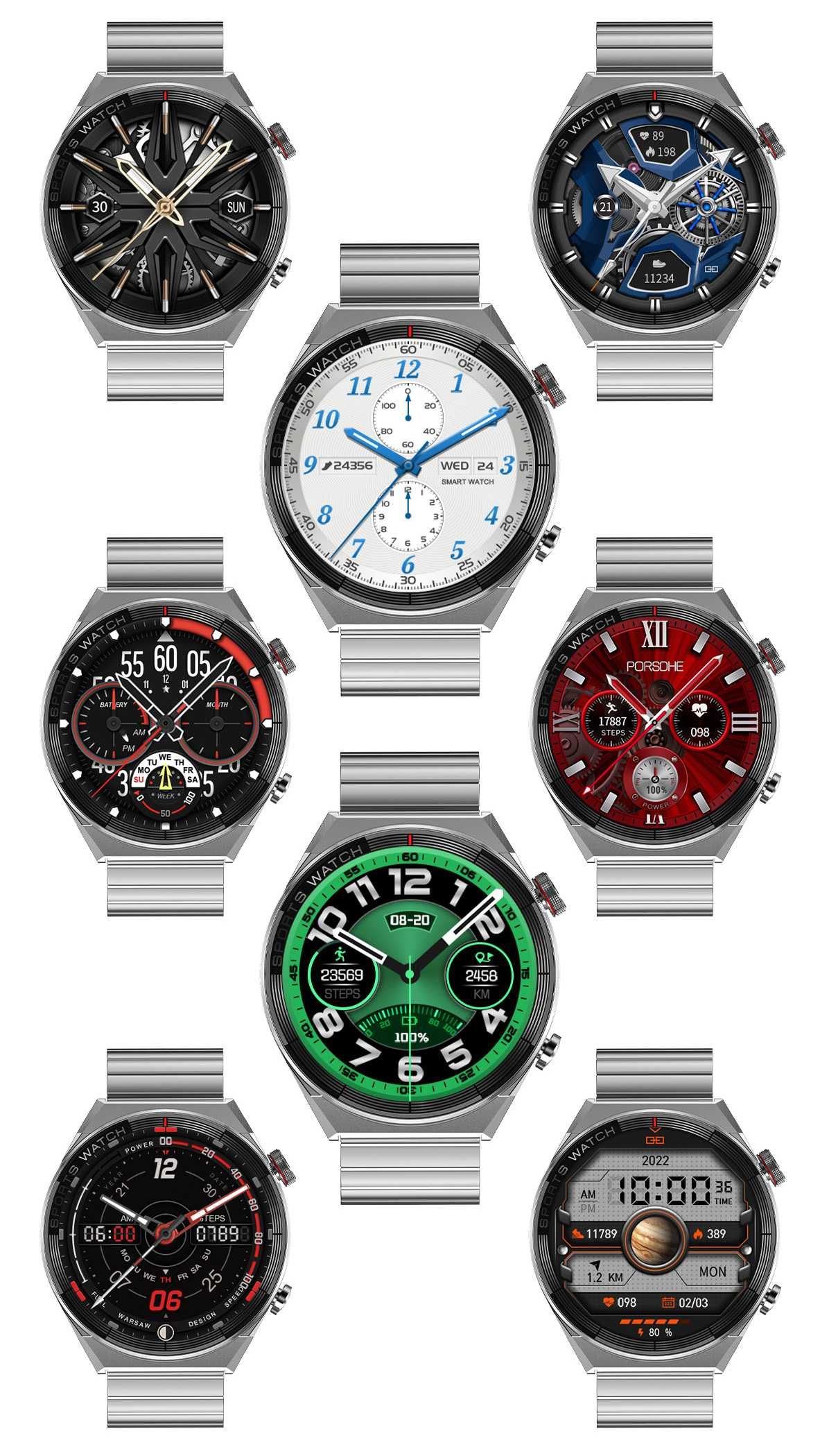 SMARTWATCH ZEGAREK MĘSKI 2025 GEN MENU PL połączenia sport smart watch