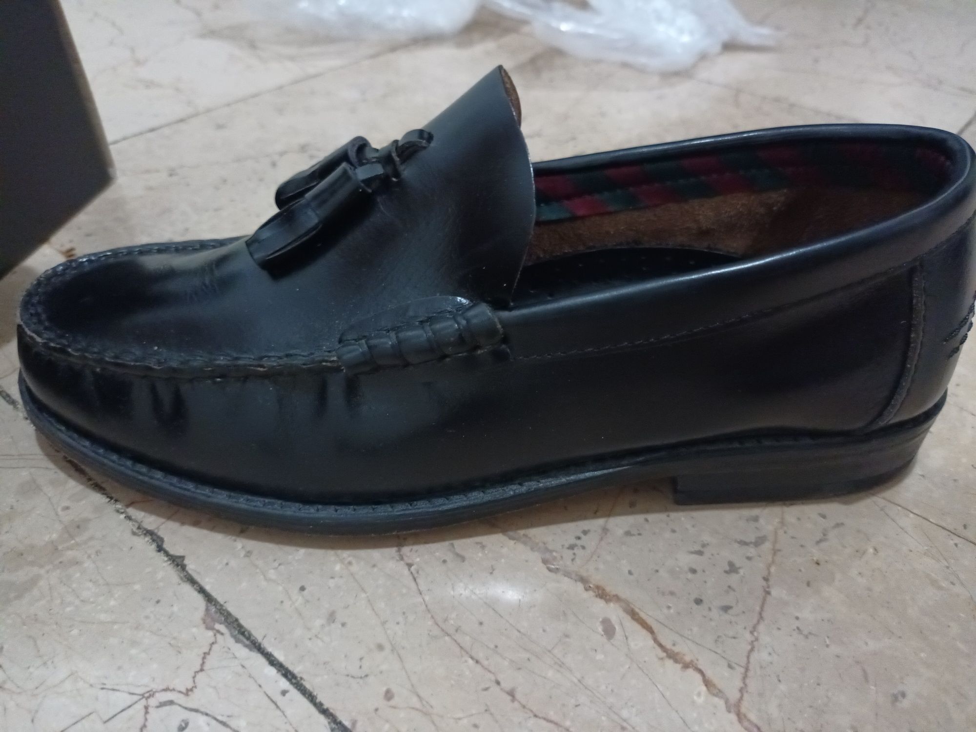 Sapatos mocassins pretos n 40