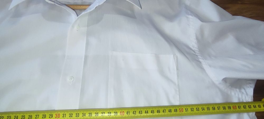 Biała koszula Konsul Exclusive collection rozm XXL wymiary na fotkach