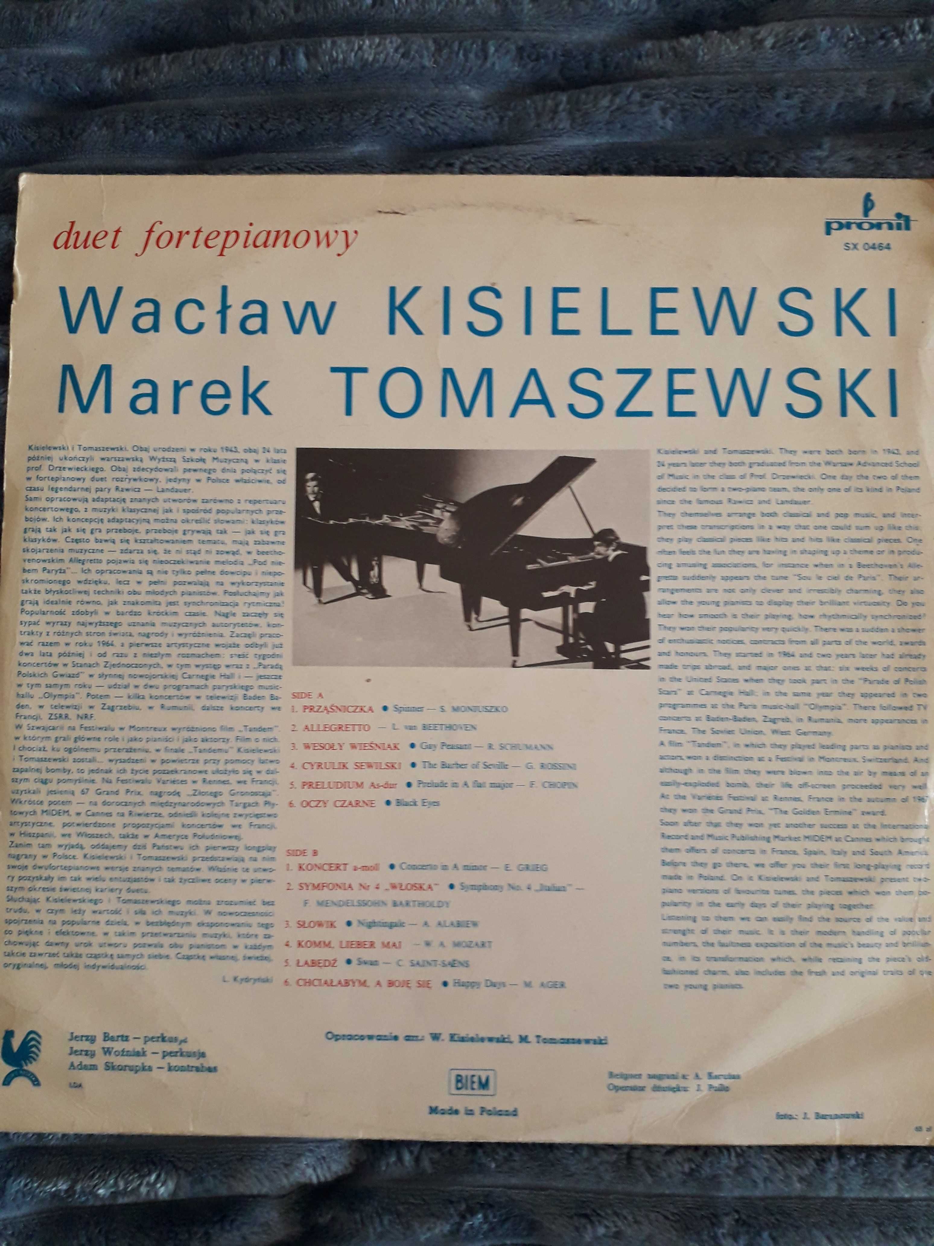 Kisielewski Tomaszewski,Marek i Wacek ulubione melodie, płyta winylowa