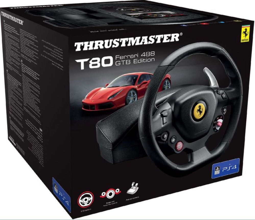 Руль ігровий Thrustmaster T80 Ferrari 488 GTB Edition