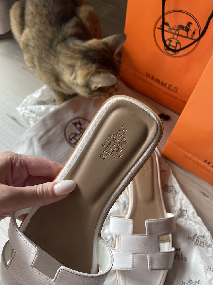 Шлепки Hermes oran