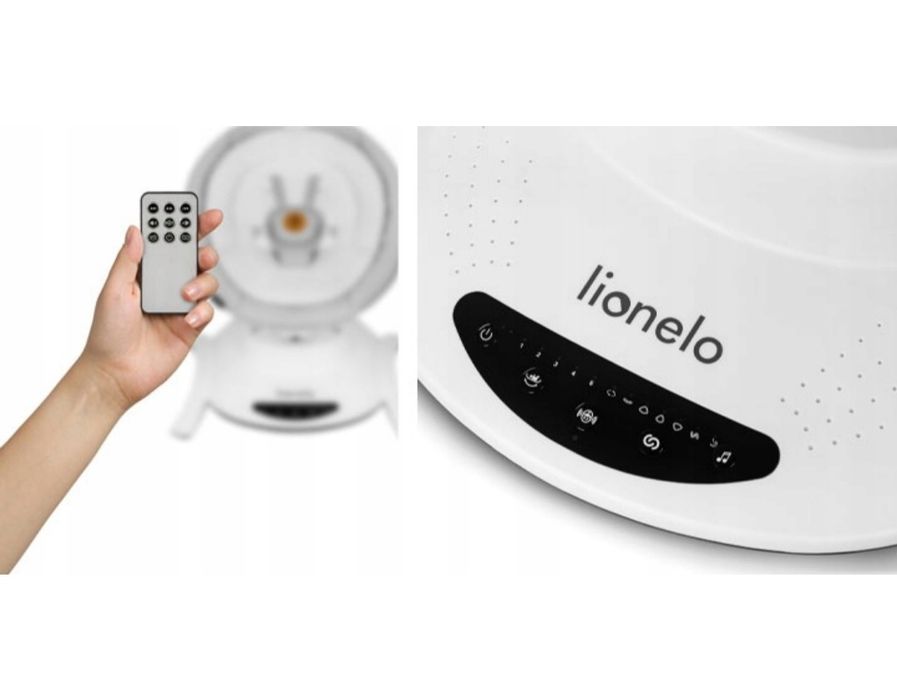 Leżaczek bujaczek elektryczny + gondola 2w1 lionelo Bella Set Grey Con