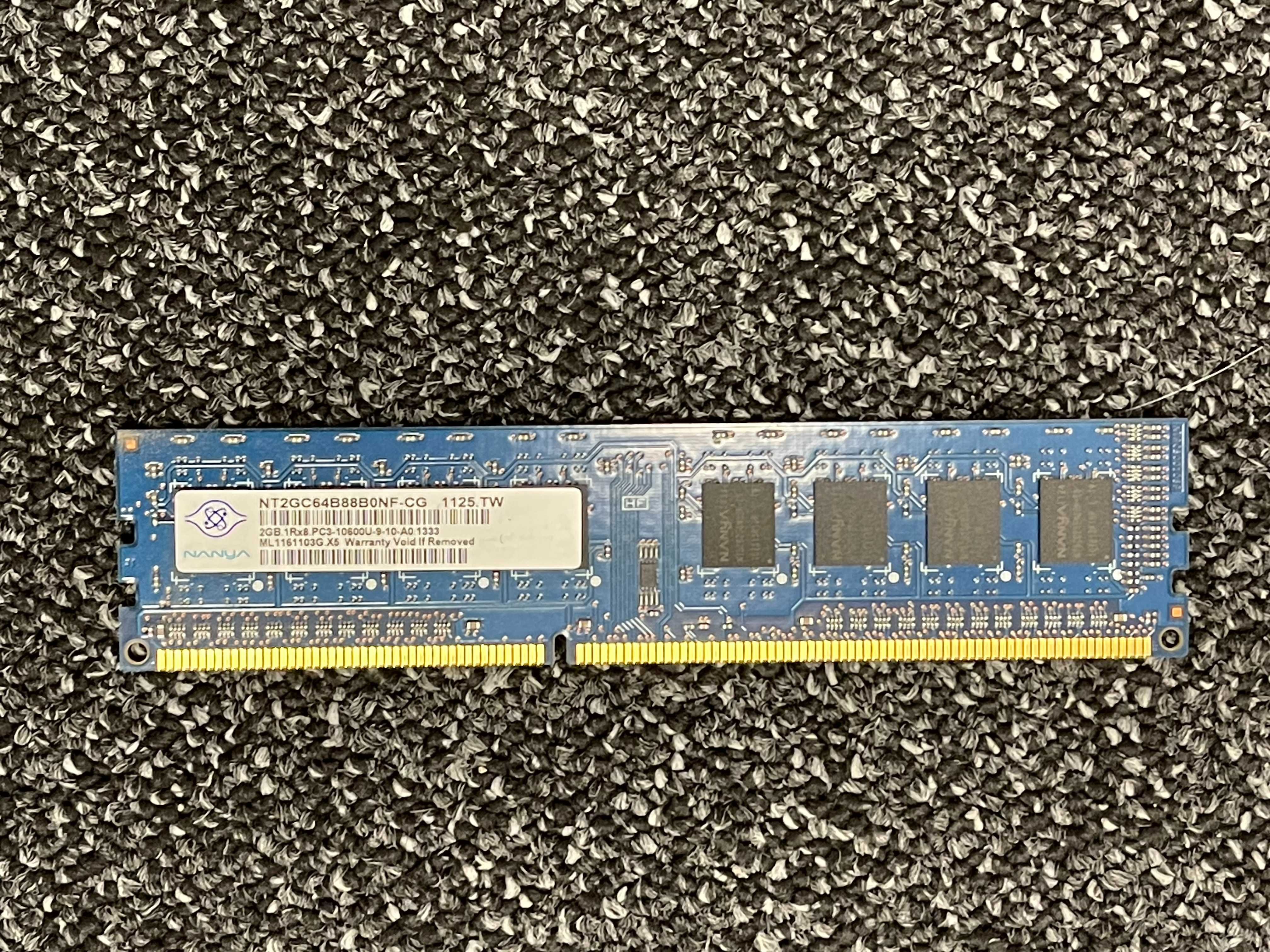 Pamięć RAM Nanya 2GB DDR3-1333MHz PC3-10600 ECC CL9 240-Pin DIMM