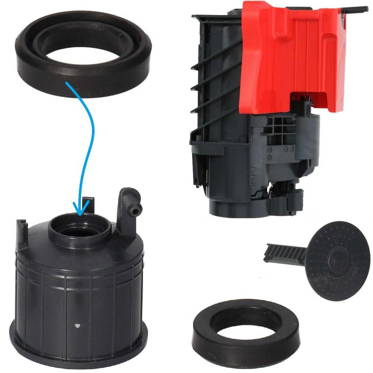 Uszczelki do Siemens EQ 300, 500, 700 EQ 3, EQ 9 Bosch VeroCup 100-300