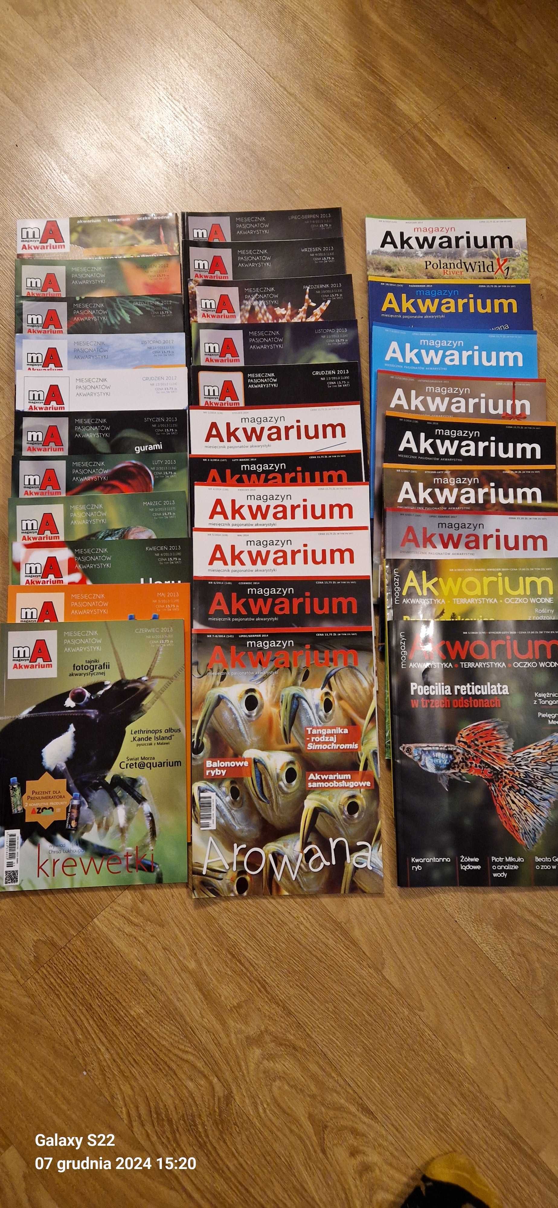 Czasopismo magazyn Akwarium Archiwalne numery