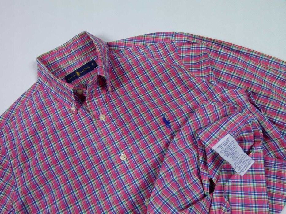 Ralph Lauren koszula w kratę krata bawełna / S