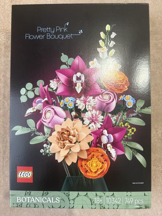 Конструктор lego botanicals pretty pink flower bouquet